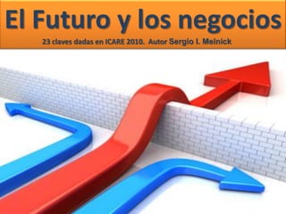El Futuro y los negocios
   23 claves dadas en ICARE 2010. Autor Sergio I. Melnick
 