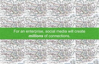 For an enterprise, social media will create
             millions of connections.




7.
 