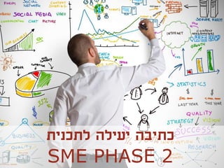 ‫לתכנית‬ ‫יעילה‬ ‫כתיבה‬
SME PHASE 2
 