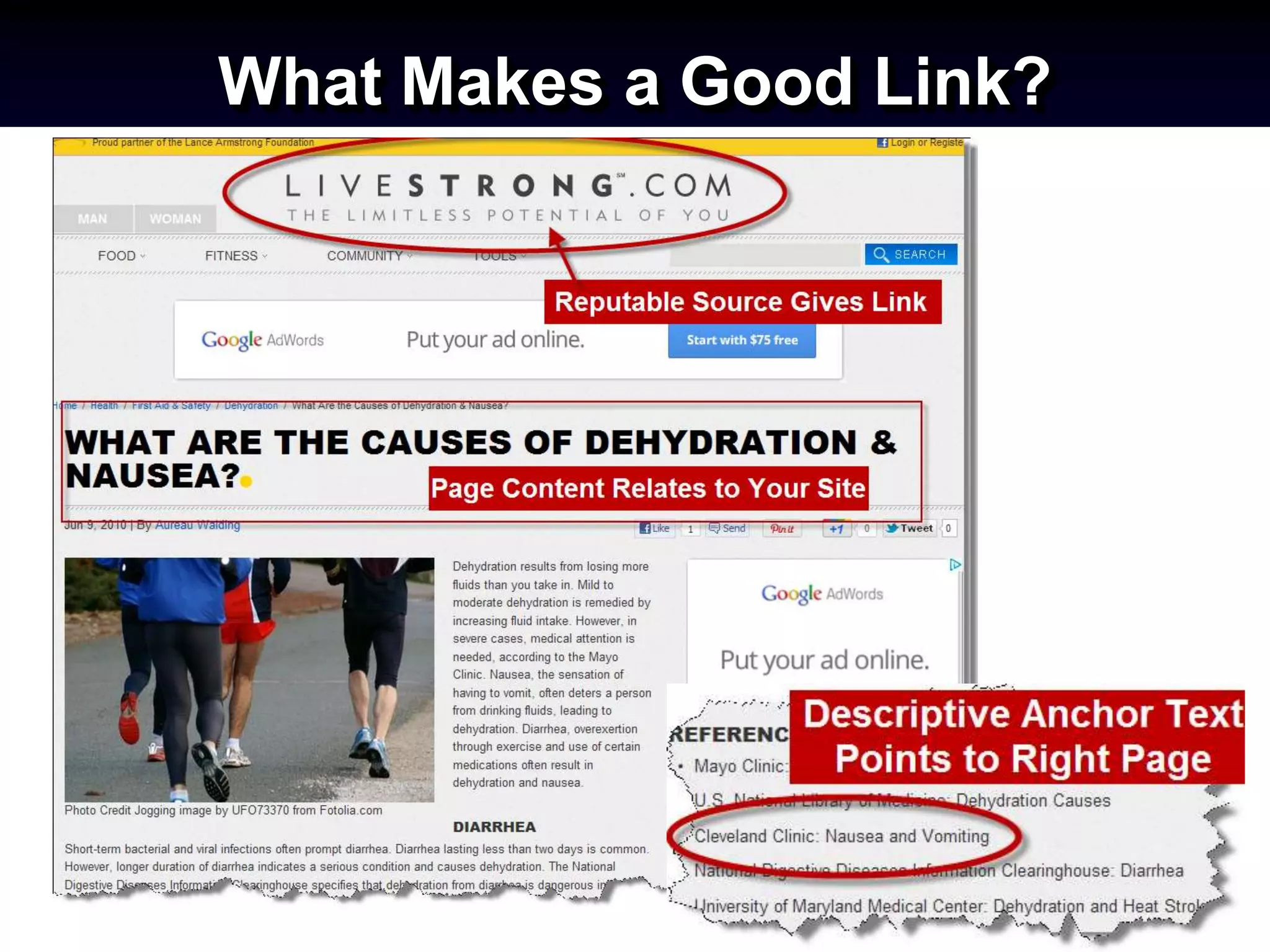 What Makes a Good Link?
 