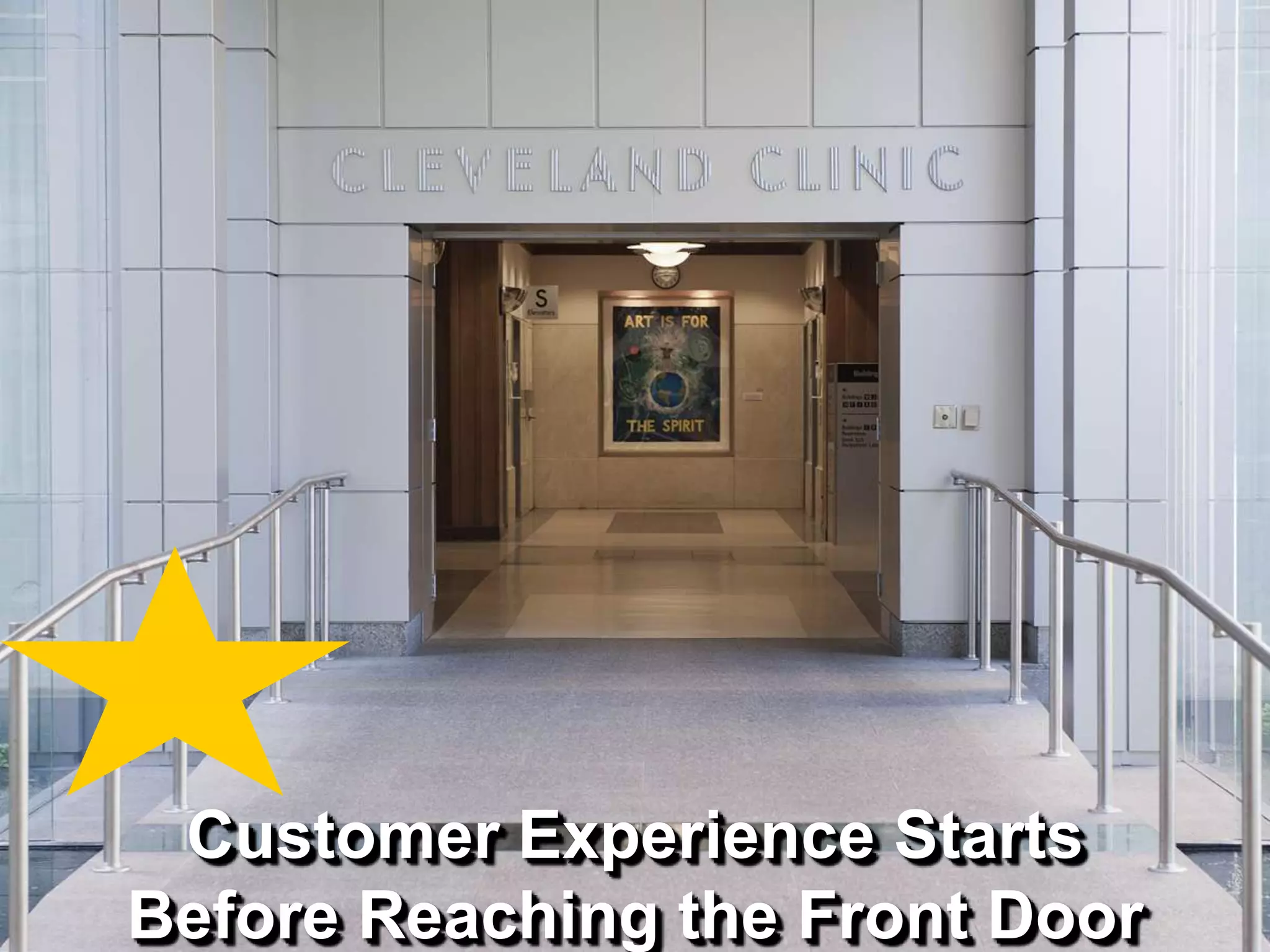 Customer Experience Starts
Before Reaching the Front Door
 