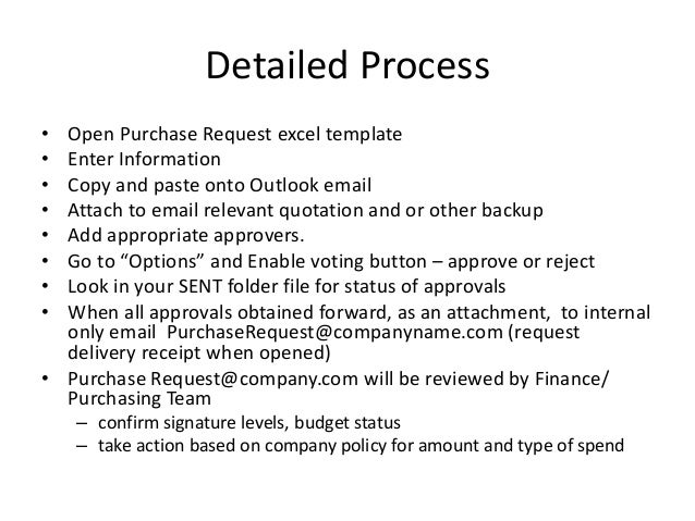 purchasing request template