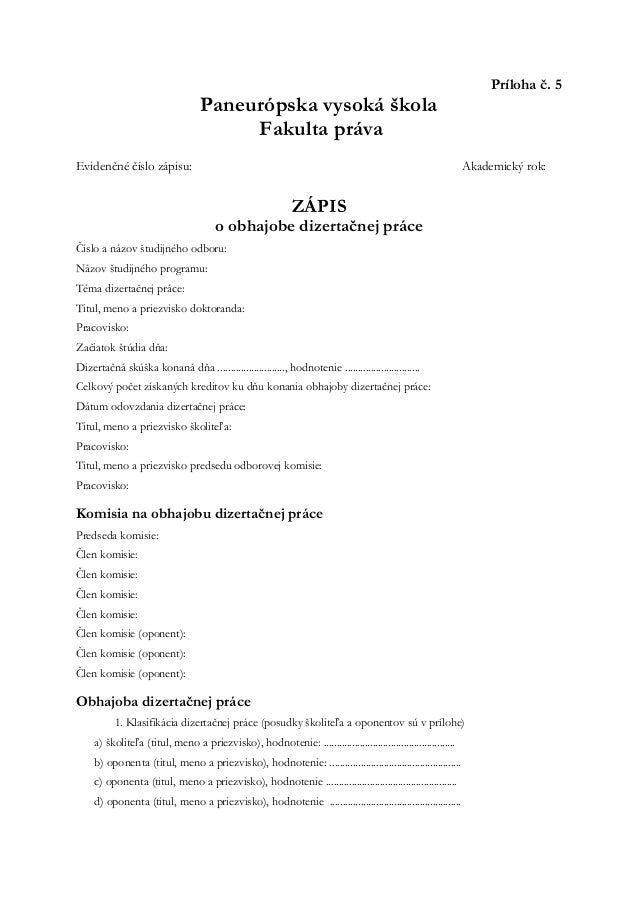 How should official document look like?