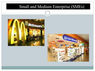 Small and Medium Enterprise (SMEs)
 