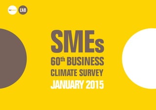 60th
BUSINESS
CLIMATE SURVEY
JANUARY2015
SMEs
 