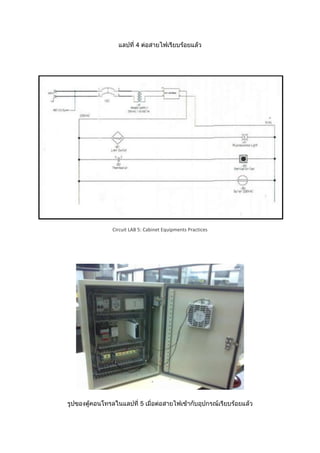 4




Circuit LAB 5: Cabinet Equipments Practices




              5
 