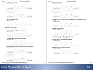 Social Media effect on SMEs 10
 