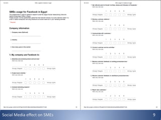 Social Media effect on SMEs 9
 