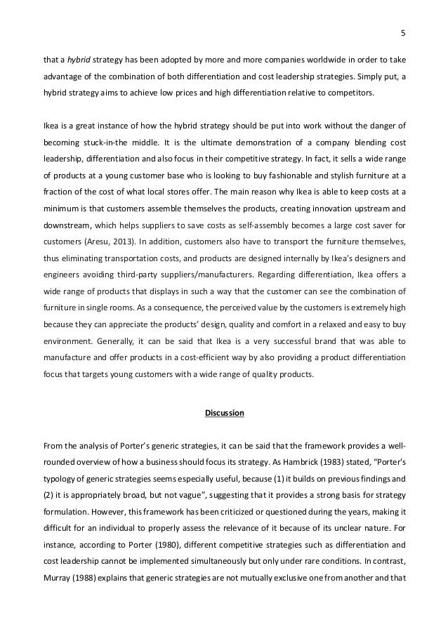 5 generic strategies image