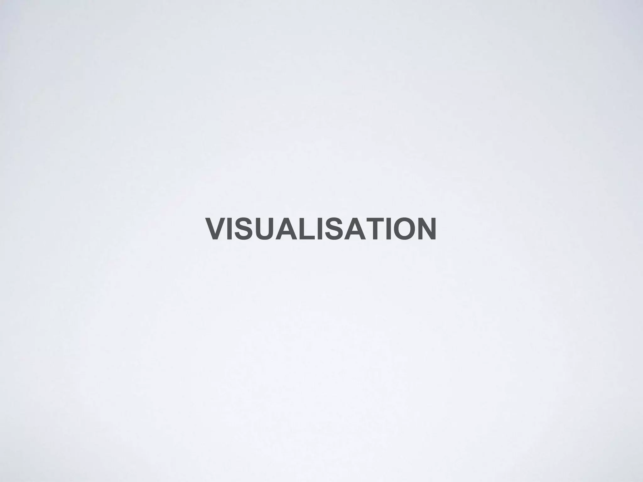 VISUALISATION
 