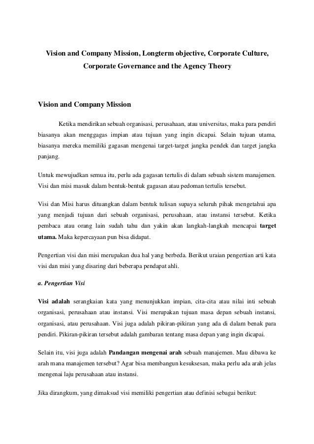 2 Sm Feri Lubis Hapzi Ali Vision And Company Mission Longterm Objec