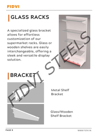 Logue Rack Supermarket display racks catlogue fidvi steel | PDF