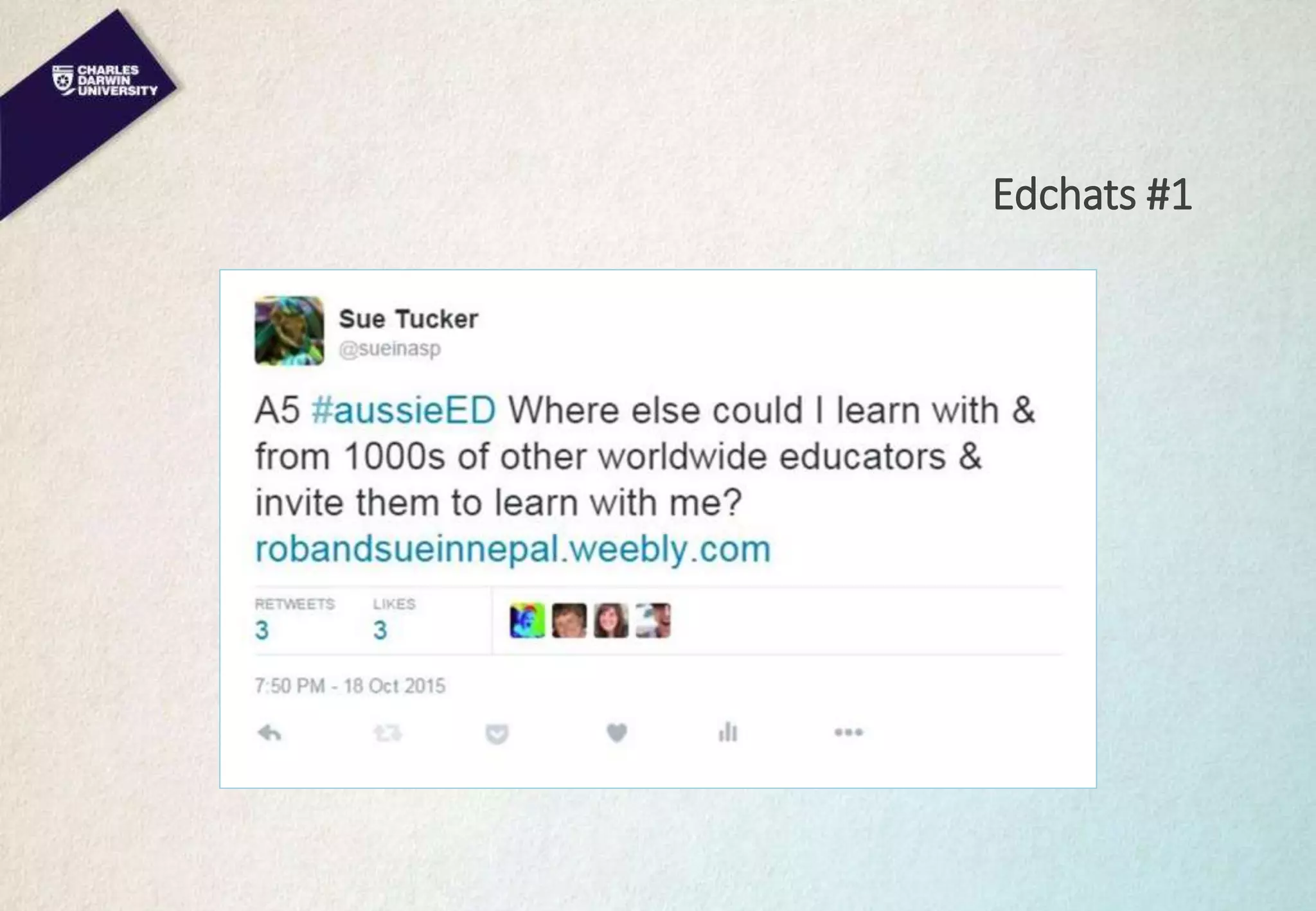 Edchats #1
 