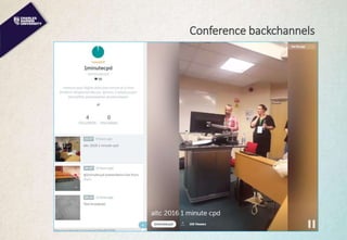 Conference backchannels
 