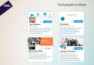 Find people to follow
 