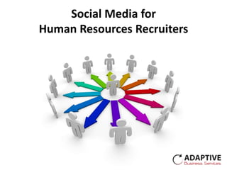 Social Media for
Human Resources Recruiters
 