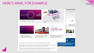 HERE’S MINE, FOR EXAMPLE
 