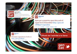 Difusió de l’activitat a la Xarxa
 