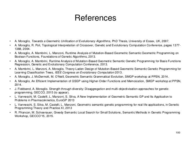 Genetic algorithm phd thesis