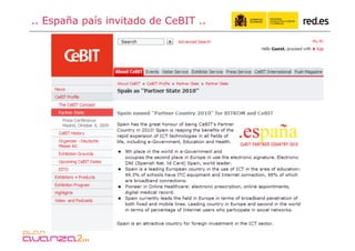 .. España país invitado de CeBIT ..
 