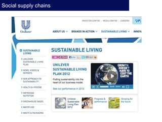 Social supply chains
 