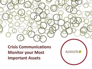 Crisis Communications
Monitor your Most
Important Assets
 