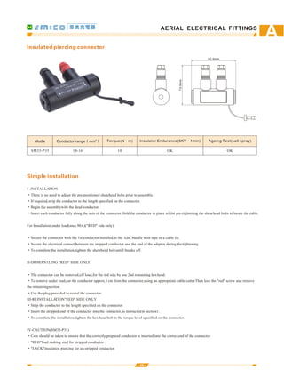 Smico insulation piercing connector | PDF