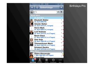Birthdays Pro
 
