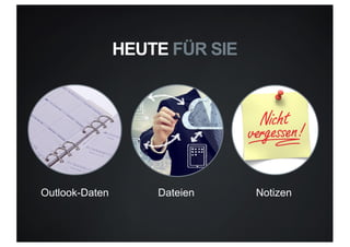 HEUTE FÜR SIE
Outlook-Daten Dateien Notizen
 
