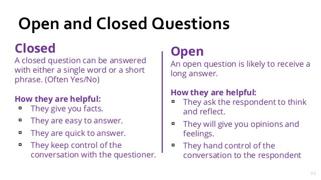 Asking better questions