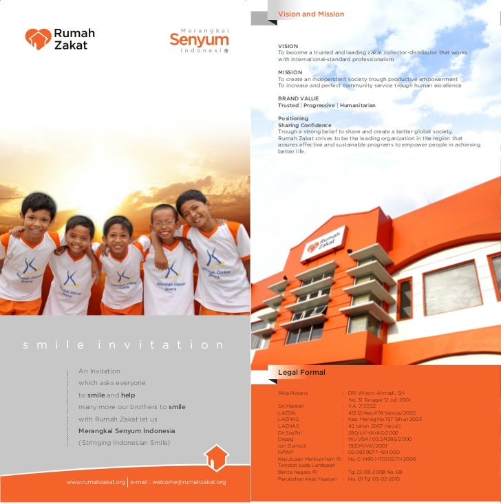 Smile invitation of rumah zakat