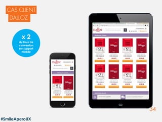 34
x 2
du taux de
conversion
sur support
mobile
#SmileAperoUX
 