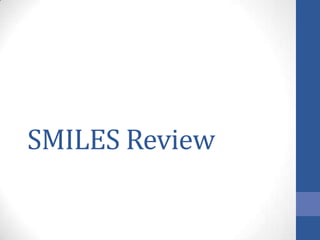 SMILES Review
 