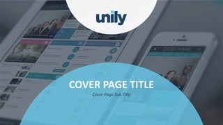 Clean presentation to LUXE
21Phone: +1(123) 456 789 email: mail@domain.com
Contact	the Unily	team:		hello@unily.com
COVER	PAGE	TITLE
Cover	Page	Sub	Title
 