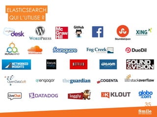 35
ELASTICSEARCH
QUI L’UTILISE ?
 