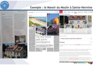 Exemple : le Manoir du Moulin à Sainte-Hermine
 