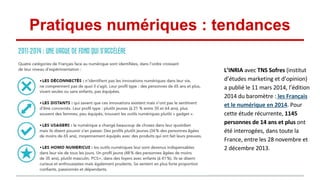 Pratiques numériques : tendances
 