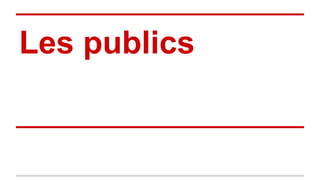 Les publics
 