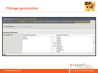 Filtrage géolocalisé




                       11
 