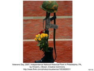 Veterans Day, 2007, Independence National Historical Park in Philadelphia, PA,
                   by Vincent J. Brown, Cre...