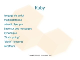 Avènements de nouveaux outils 