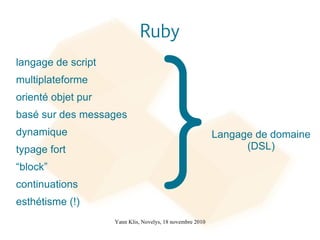 Principaux composants 