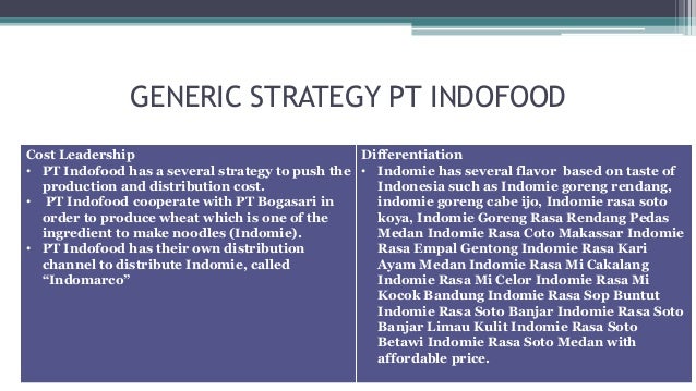 Strategic Management Assignment - PT Indofood
