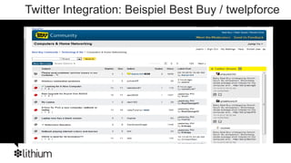 Twitter Integration: Beispiel Best Buy / twelpforce
 