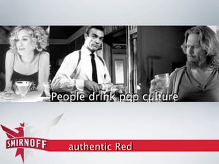 People drink pop culture



   authentic Red
 