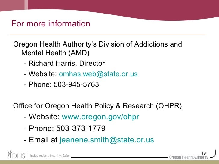 Oregon Integrating Health Services for People with Mental Illness o…