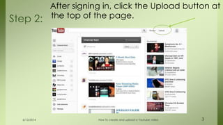 How to create and upload a video to Youtube | PPTX
