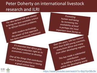 Achieving Agenda 2030: Livestock research and the transformation of small-scale production 
