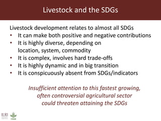 Achieving Agenda 2030: Livestock research and the transformation of small-scale production 
