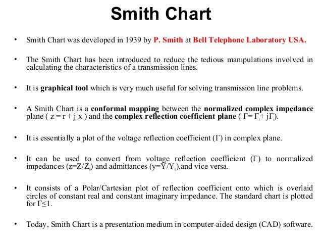 Application Of Smith Chart In Transmission Line